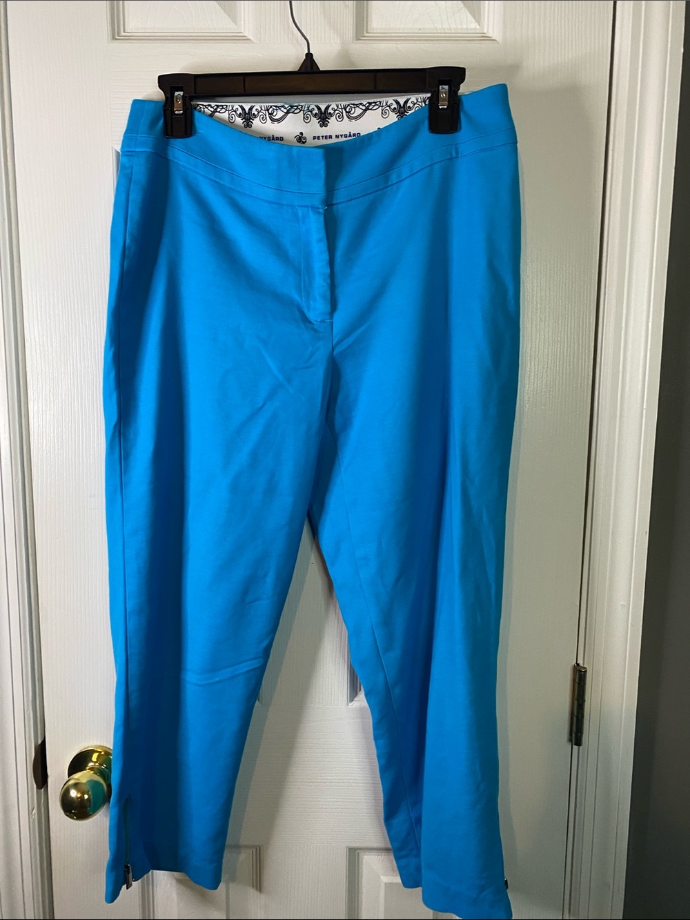Peter Nygård Bright Turquoise Pants Size8 Women’s